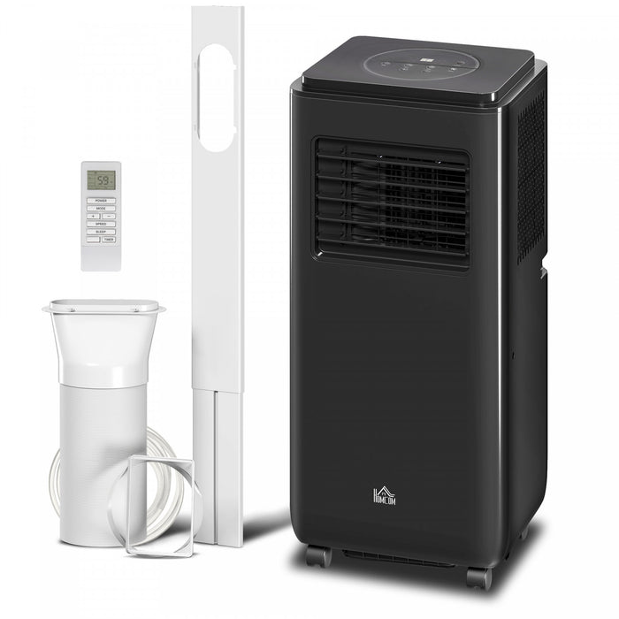 HOMCOM 8,000 BTU Portable Air Conditioner for 345 sqft room, Timer, Black