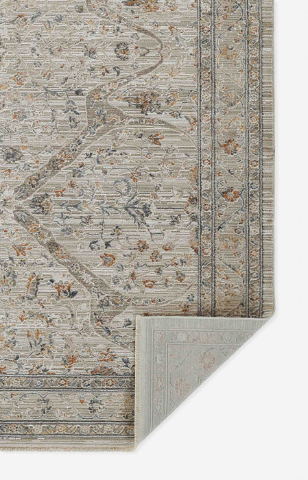 Margaux Traditional 7'10\" x 10'10\" Area Rug in Ivory Indoor Area Rug