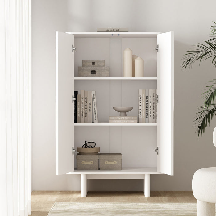 Ella Modern 32\" Accent Cabinet in White