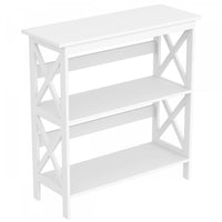 32” Console Table With 2 Storage Shelves - White 
