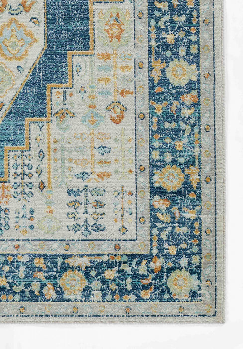 Kinsley Traditional 2'7\" x 8'0\" Runner Rug in Blue Indoor Area Rug