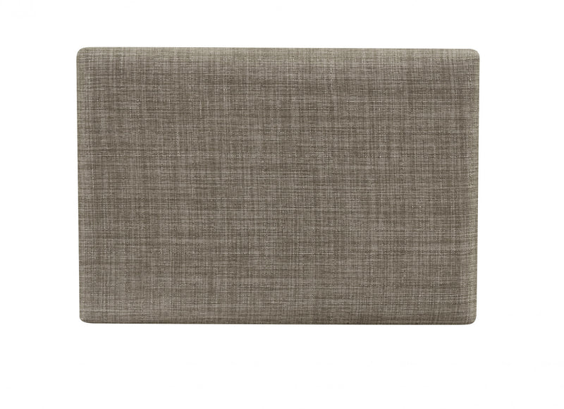 Claridge Linen-Look Fabric Backless Saddle Counter-Height Stool - Dark Brown