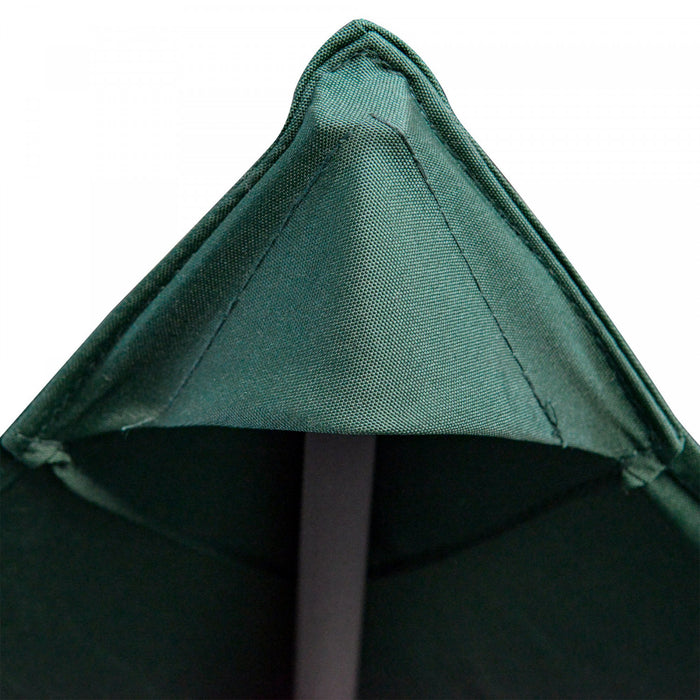 Outsunny 9.8' X 9.7' Square Gazebo Canopy Replacement Uv Protected Top Cover Sun Shade Green