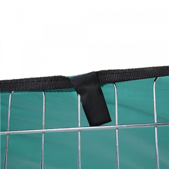 Pawhut Foldable Pet Playpen With Top Cover, Portable Heavy Duty Dog Pen For Dogs, Cats, Chickens, Rabbits, 6 Pannels Dog Fence Outdoor/indoor