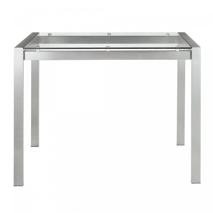 LumiSource Fuji Glass Contemporary Counter-Height Dining Table