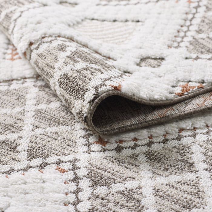 Quinto Twinkle Orange Shag Area Rug - 6'3\" x 9'