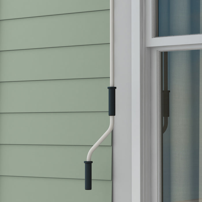 Outsunny 8' X 6.5' Retractable Awning With Led Lights, Uv40+, Dark Grey