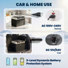 Outsunny 12 Volt Car Refrigerator, 32QT Car Fridge Electric Cooler, 12/24V DC and 100-240V AC, -4-68 ℉, Portable Refrigerator for Truck SUV Travel Camping Road Trips Tailgating