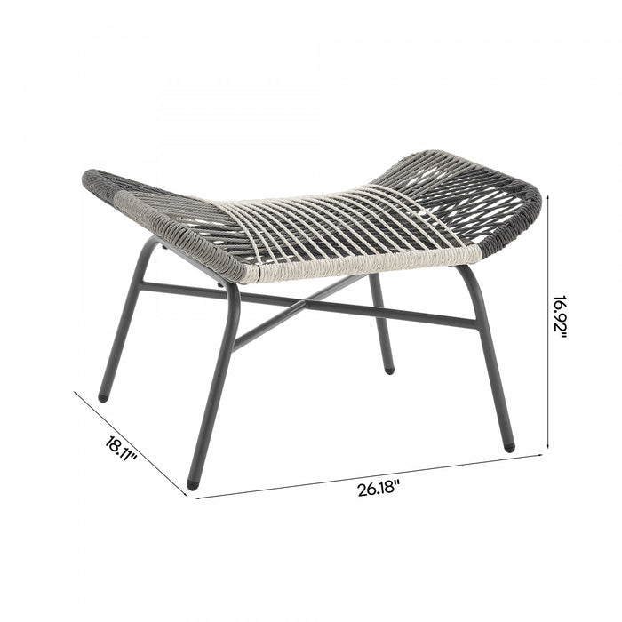 Ashland Modern 5-Piece Conversation Set in Cream