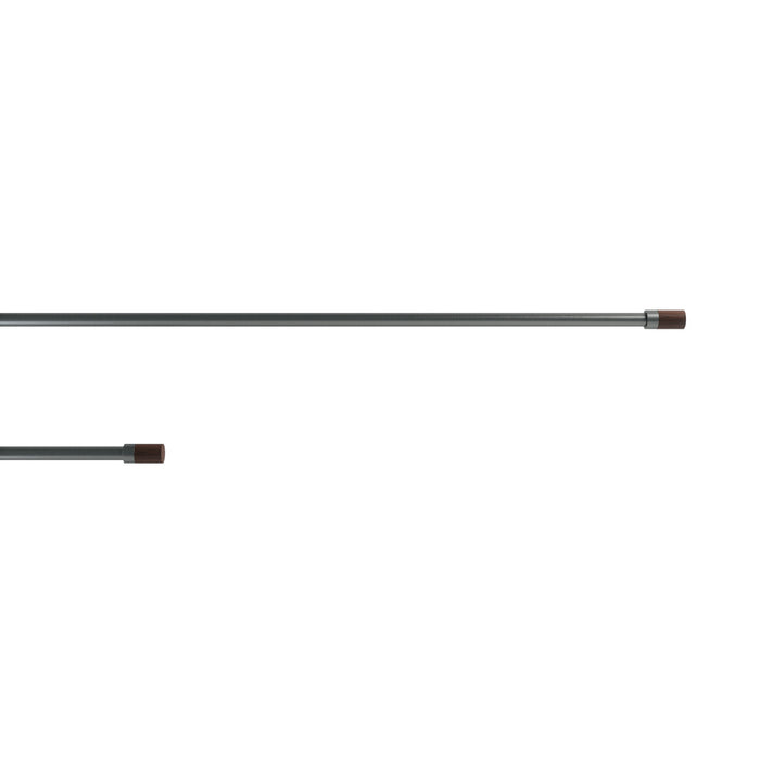 Umbra Blok Gun Metal Expandable 1\" Curtain Rod - 36\"-72\" 