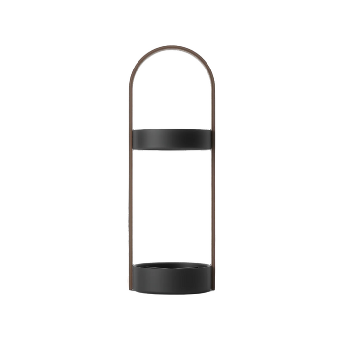 Umbra Modern Steel Bellwood Umbrella Stand - Black and Walnut