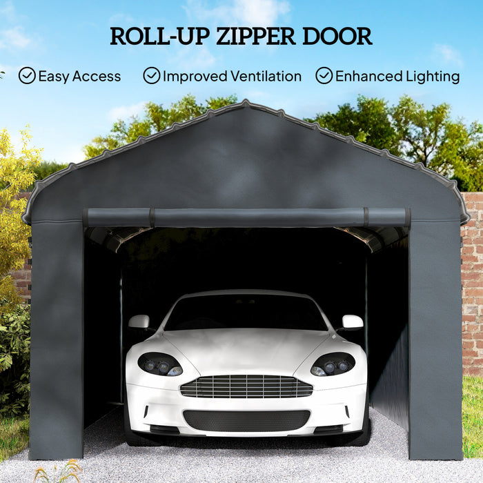 Outsunny Carport Replacement Canopy Cover Sidewalls for 10' x 15' Carport
