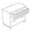 Elara Contemporary 38" Solid Wood Dresser in Light Gray (3-Drawer) | Commode contemporaine Elara 38" en bois massif, gris clair (3 tiroirs)