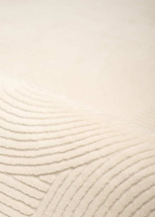 Elion Contemporary Cream Washable Rug 1'10\" x 6'0\" Indoor Area Rug