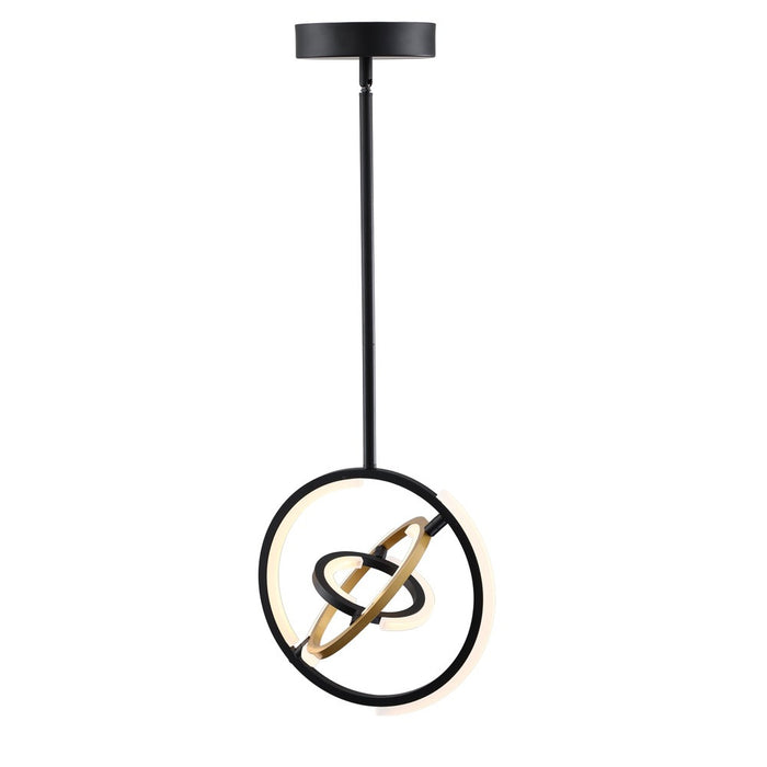 Trilogy Collection 13\" Integrated LED Pendant - Black & Gold