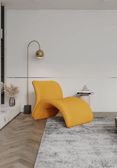 Rosebud Modern 1-Piece Accent Chair in Fuchsia, Red and Yellow