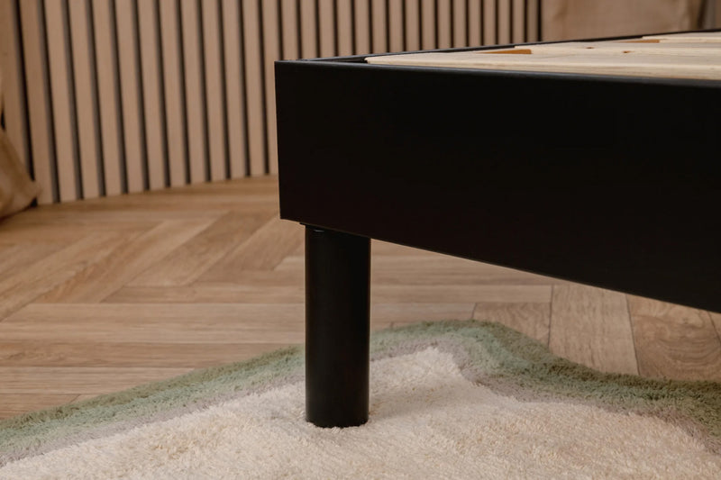 Smart Base Essential King Metal Platform Bed Frame - Black