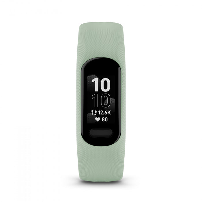 Garmin Vivosmart® 5 Gps Smartwatch - Fitness Tracker With Black Case And Cool Mint Silicone Band