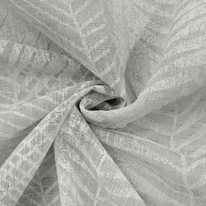 Habitat Trenton Grey Light Filtering Dual Header Curtain Panel - 52 x 95