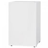 HOMCOM 4.5 Cu Ft Mini Fridge with Freezer, Wheels, Refrigerator, White