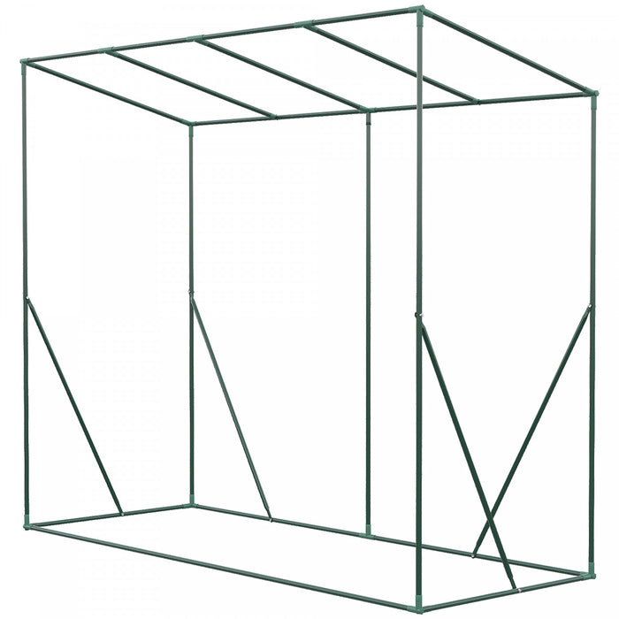Outsunny 6.6' X 2.5' X 5.5' Walk-in Greenhouse Patio Hot House Plants Flowers Herbs Tomato Grow With Steel Frame Door Window Garden Balcony Patio Green