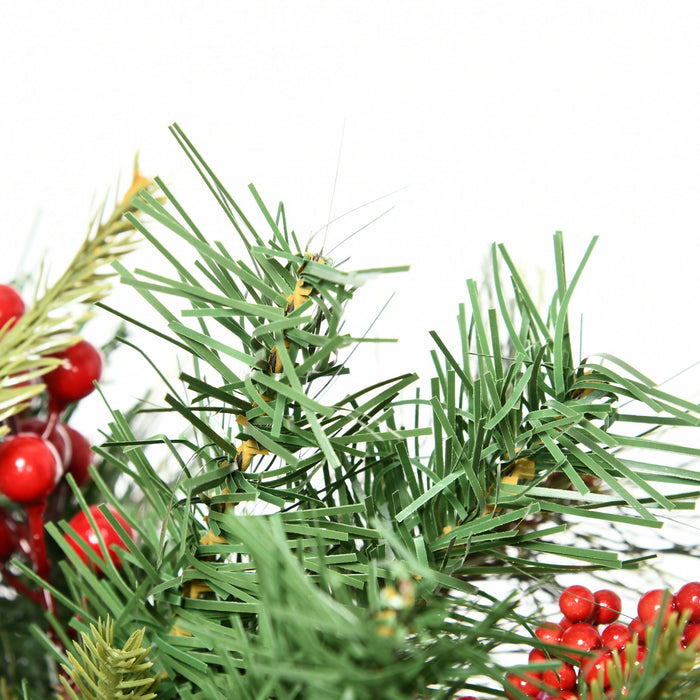 Homcom 2 Pack 1.5ft Prelit Artificial Christmas Tree Outdoors