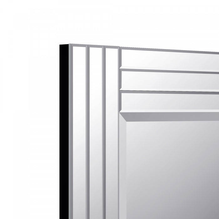 Foundry 30 Inch All-Glass Rectangular Mirror In Chrome