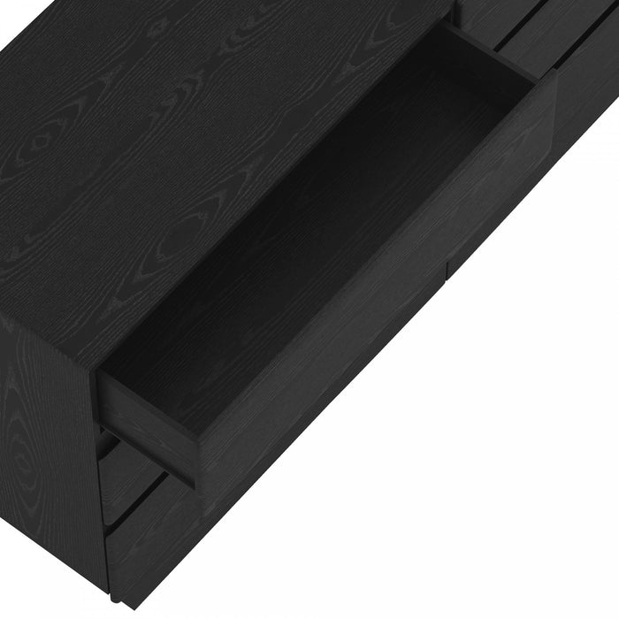 Ardea Contemporary 72\" Dresser in Black (6-Drawer)