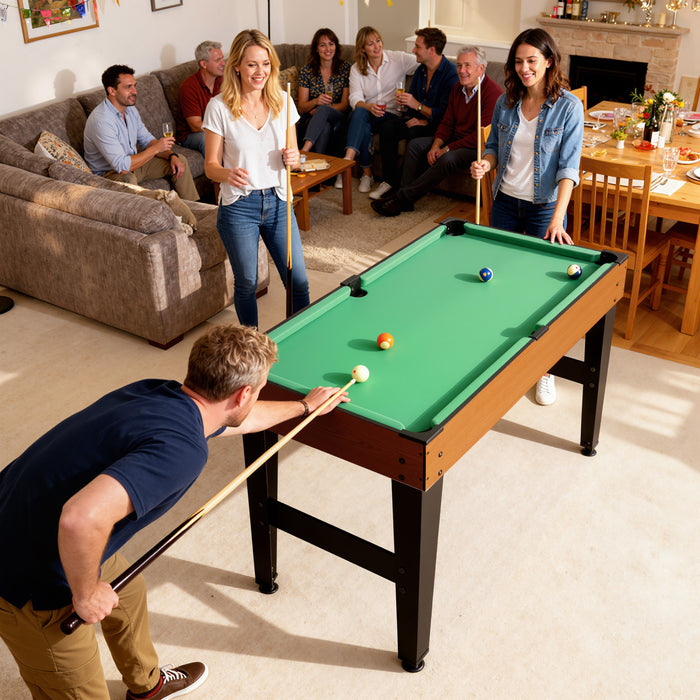 Soozier 5-in-1 Multi Game Table, 53 in Combo Game Table for Kids & Adults