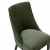 Beever Modern Chenille Wood Dining Chair in Forest Green - Set of 2 | Chaise de salle a manger moderne Beever en bois et chenille vert foret - Lot de 2