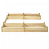 Outsunny Diy Five-box Raised Garden Bed, Wooden Planters For Outdoor Plants, Vegetables, Flowers, He|Outsunny Lit De Jardin Sureleve A Cinq Boites A Emboiter, Jardinieres En Bois Pour Plantes D'exterie
