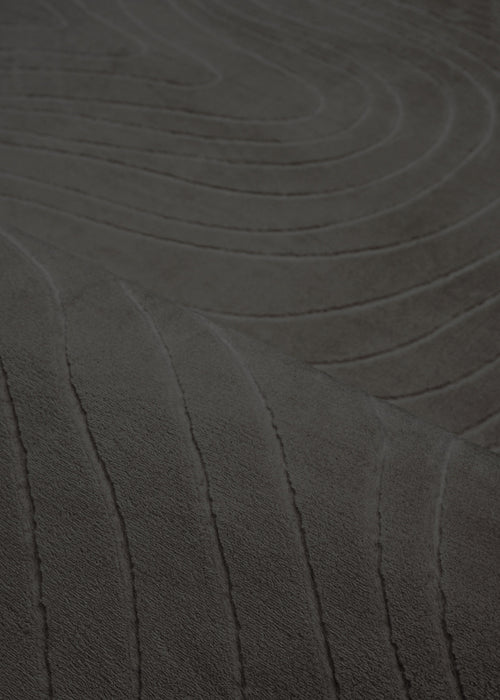 Somos Contemporary Charcoal Washable Rug 1'10\" x 6'0\" Indoor Area Rug