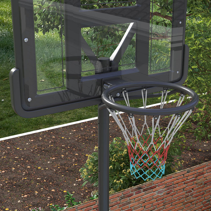 Soozier Portable Basketball Hoop, Poolside Or Backyard, For Youth Adults