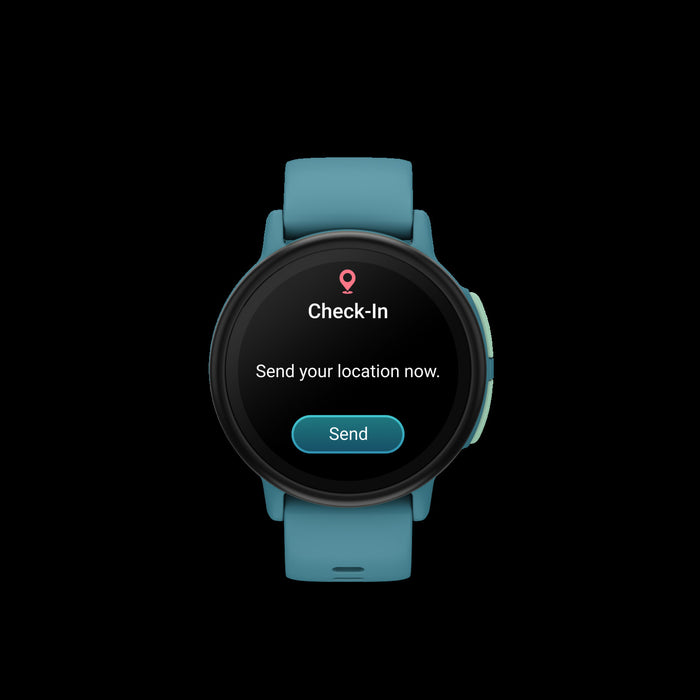 Garmin Bounce 2 Turquoise Kids Smartwatch - Active Tracker, Two-Way Communication, Weather Updates, Stopwatch Alarms, Assistance Feature, Family Challenges