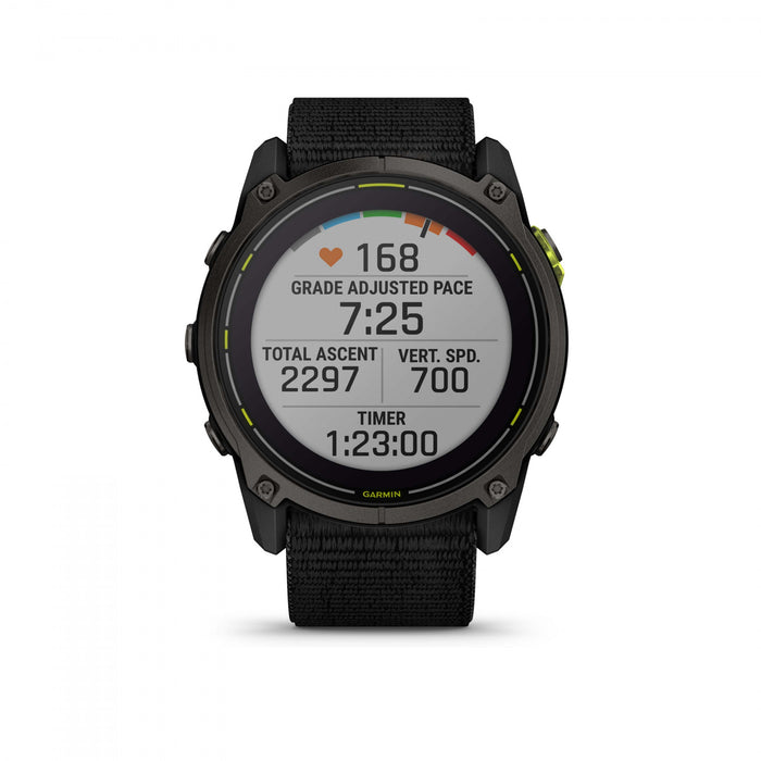 Garmin Enduro 3 Solar GPS Smartwatch – 51 mm Titanium, Sapphire Lens, Ultra-Performance Multi-Band GPS, 90-Day Battery Life