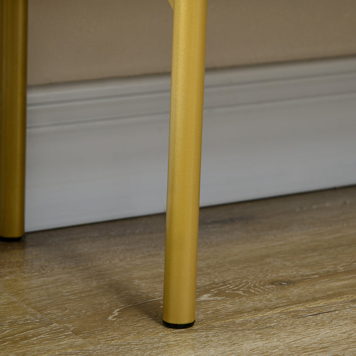 HOMCOM Accent Cabinet w/ Gold Leg for Living Room Dining Room Hallway Grey