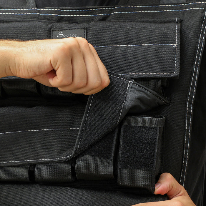 Soozier 44lbs Adjustable Weighted Vest With 20 Metal Weights