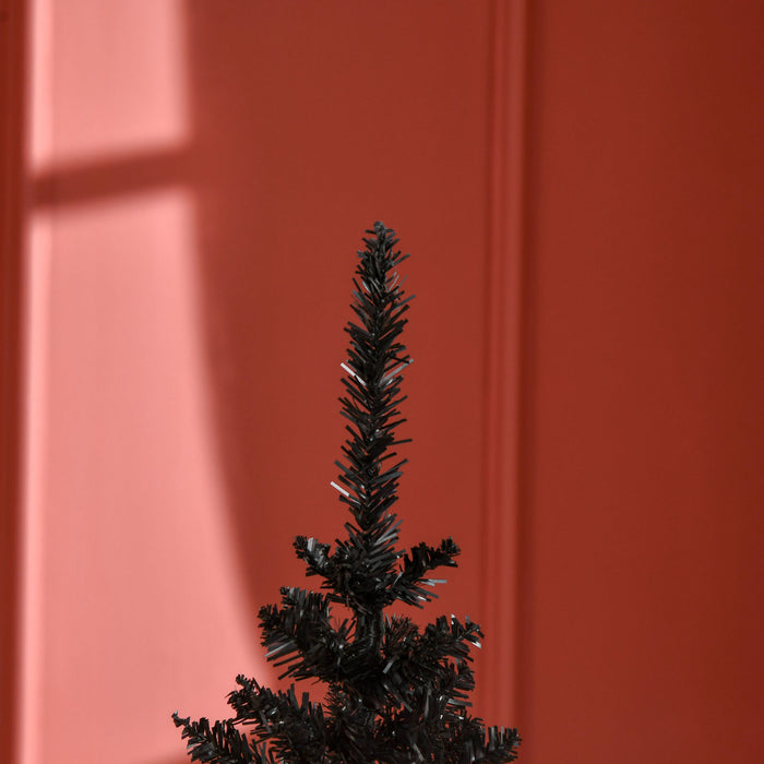 Homcom Pencil Christmas Tree, Slim Xmas Tree With Realistic Branches