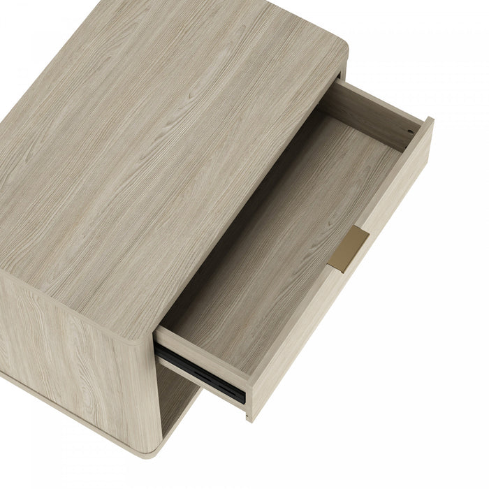 Evelyn Modern 32\" Nightstand in Natural (1-Drawer)