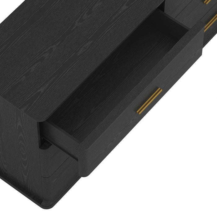 Clifford Traditional Dresser in Black (6-Drawer)