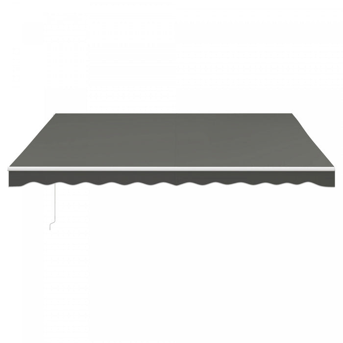 Outsunny 10' X 13' Electric Retractable Awning W/ Remote Controller, Gray