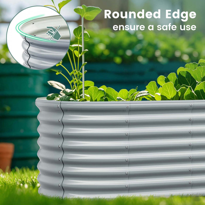 Costway Raised Garden Bed Kit Planter Raised Garden Boxes Outdoor 65\" X 32\" X 24\"