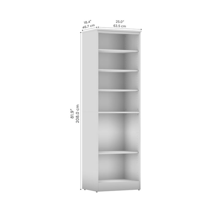 Bestar Key West 25 W Closet Organizer - Pure White Oak
