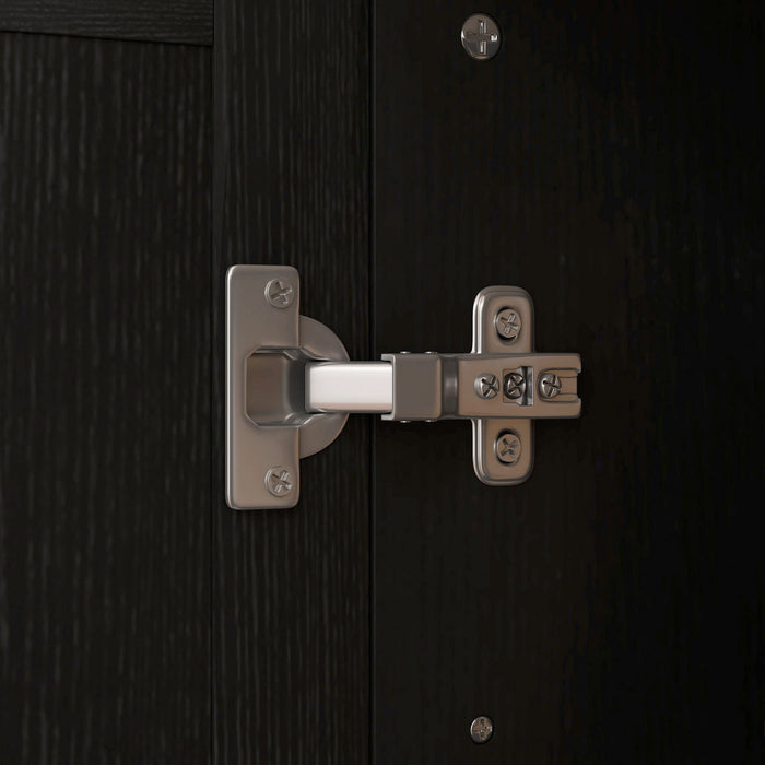 HOMCOM Modern Sideboard Buffet Cabinet with Adjustable Shelves Black