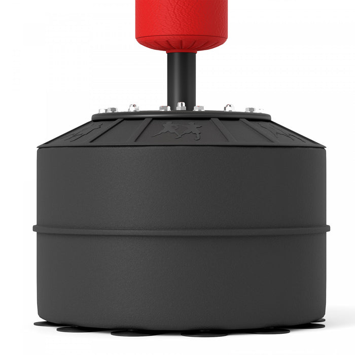 Soozier Standing Punching Bag With 2 Speed Balls, 360° Reflex Bar, Red