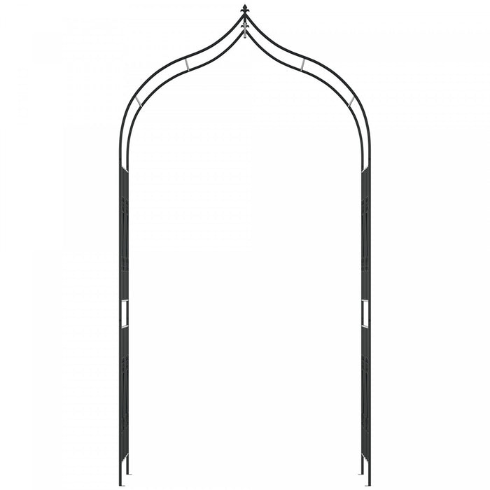 Outsunny 8.7ft Garden Arch Trellis With Scrollwork Wedding Arbor For Roses