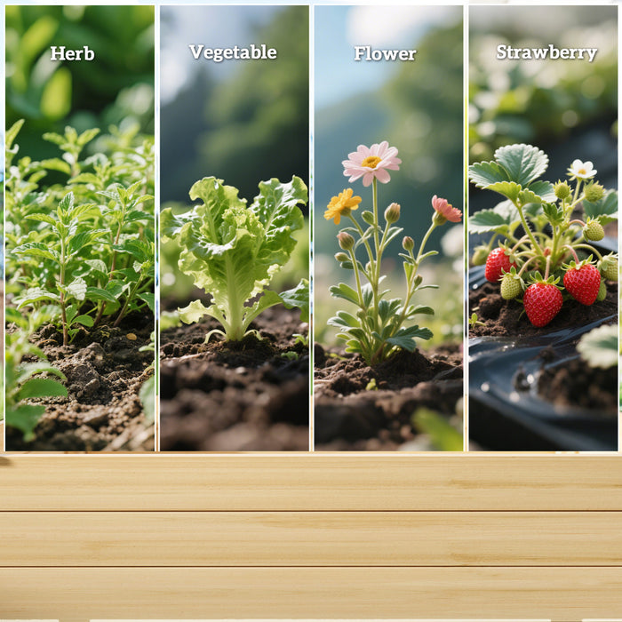 Outsunny 2 Tiers Raised Garden Bed, Wooden Elevated Planter Box, Natural