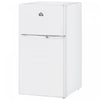HOMCOM 3.2 Cu Ft Mini Fridge with Freezer Adjustable Shelf Reversible Doors