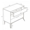 Avira Mid-Century Modern 35" Dresser in Brown (3-Drawer) | Commode Avira Mid-Century Modern 89 cm en brun (3 tiroirs)