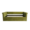Sophia Tufted Design Upholstered Daybed with Trundle and Comfortable Backrest,Green  | La Sophia Daybed avec design capitonne, revetement en tissu, lit d'appoint avec trundle et dossier confortable, couleur verte